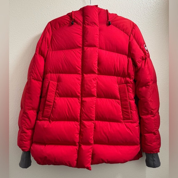 Canada Goose Alliston Packable Down Jacket Hooded Coat Zip Pockets Womens Medium - Picture 1 of 15